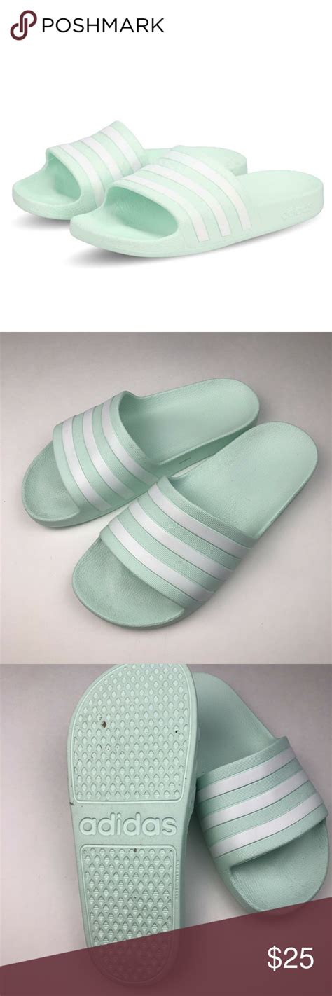 adidas adiletten damen mintgrün|Adidas adilette slides.